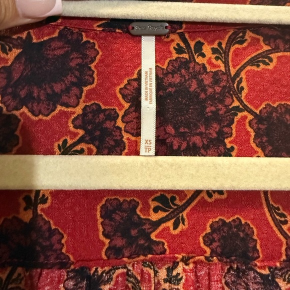 Free People Mia Floral Tie at Neck Tunic - Picture 7 of 7